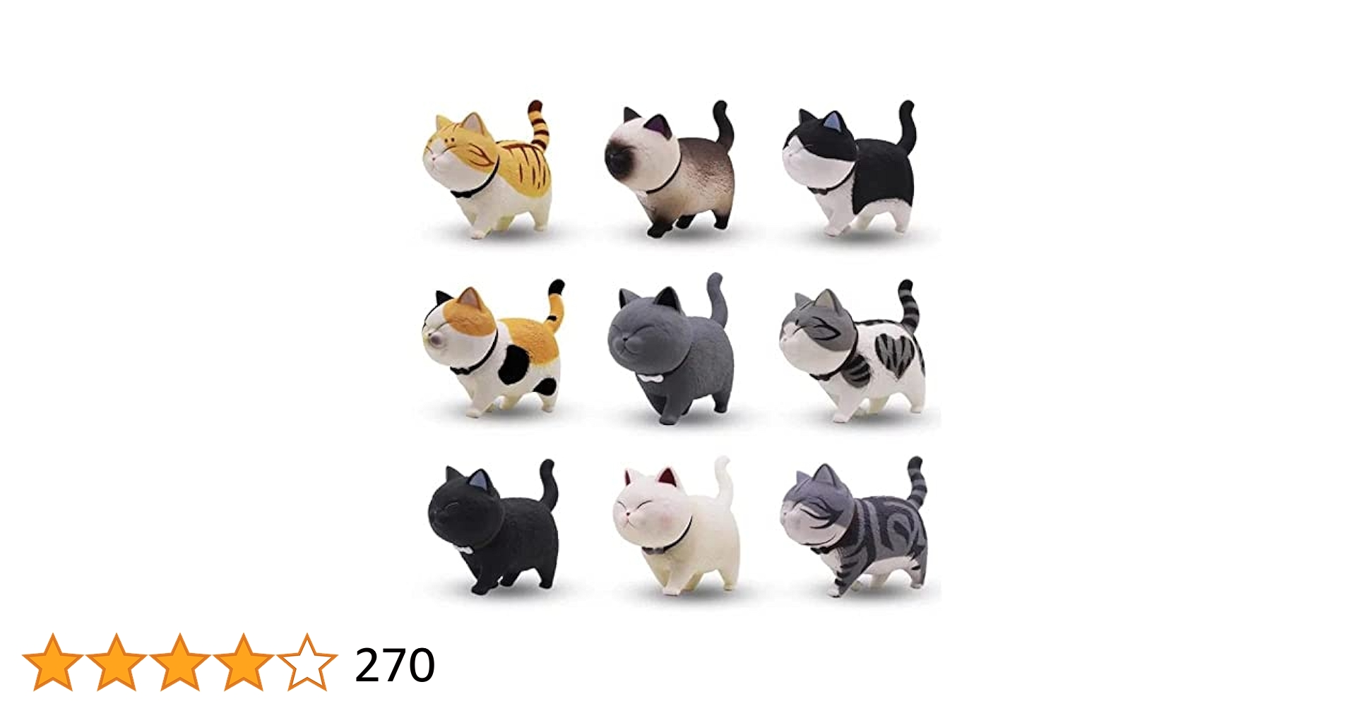 プライズ品 ネコキャラクターグッズ5点セット Amazon.co.jp: AAGWW 働物フィギュア 猫 フィギュア 子猫玩具